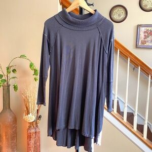 Beau Jours Organic Cotton Hemp Blend Oversized Exposed Seam Tunic Size XS